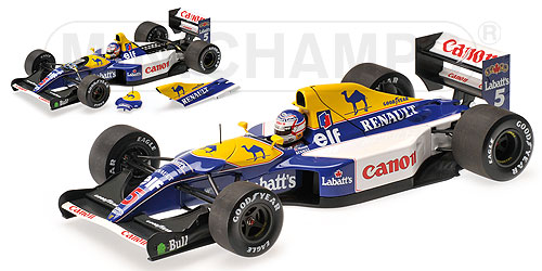 WILLIAMS RENAULT FW14B – NIGEL MANSELL – WORLD CHAMPION – 1992 1:18 model