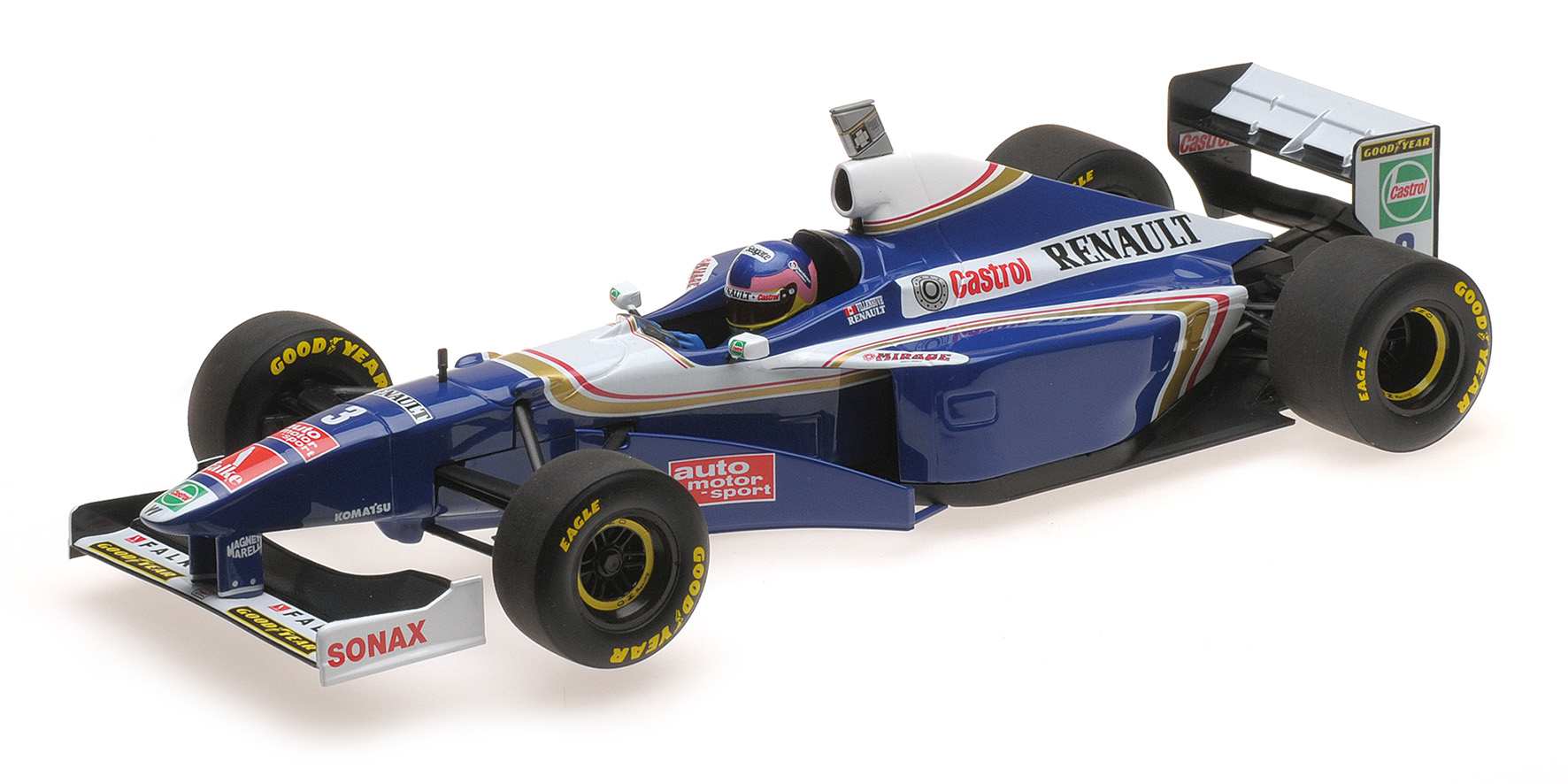 WILLIAMS RENAULT FW19 – JACQUES VILLENEUVE – WORLD CHAMPION – 1997 1:18 model