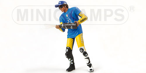 FIGURINE STANDING – VALENTINO ROSSI – MOTOGP 2006 SACHSENRING L.E. 7046 pcs. 1:12 model