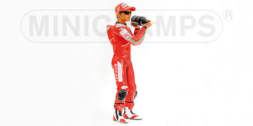 FIGURINE – PODIUM – CASEY STONER – WORLD CHAMPION MOTOGP 2007 1:12 model