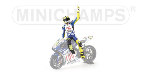 FIGURINE RIDING – VALENTINO ROSSI – ‘LAP OF HONOUR’ – MOTOGP 2007 JEREZ L.E. 7046 pcs. 1:12 model