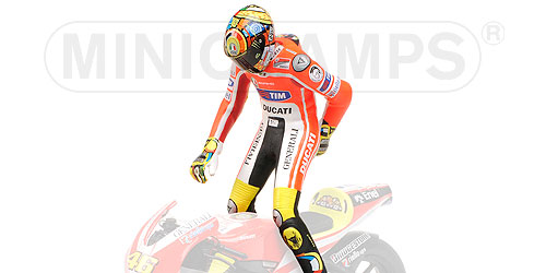 FIGURINE – VALENTINO ROSSI – MOTOGP 2011 ‘PULLING ON PANTS’ L.E. 864 pcs. 1:12 model