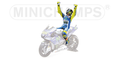 FIGURINE – VALENTINO ROSSI – WINNER AUSTRALIAN GP MOTOGP 2014 L.E. 504 pcs. 1:12 model