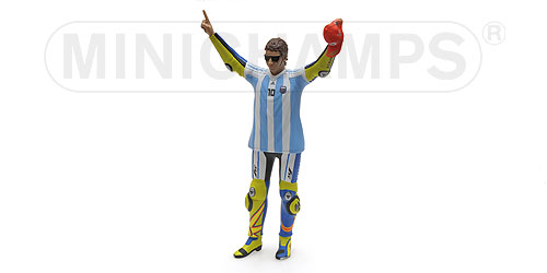FIGURINE – VALENTINO ROSSI – MOTOGP 2015 – ARGENTINA ‘MARADONA SHIRT’ L.E. 600 pcs. 1:12 model