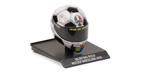 HELMET – VALENTINO ROSSI – MOTOGP BARCELONA 2008 1:10 model