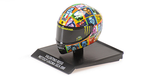 HELMET – VALENTINO ROSSI – MOTOGP 2010 LAGUNA SECA 1:10 model