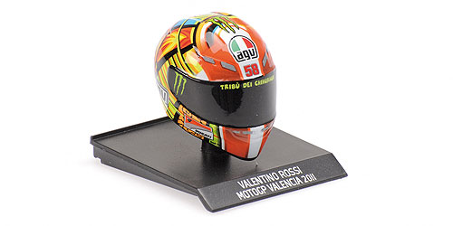 HELMET – VALENTINO ROSSI – MOTOGP VALENCIA 2011 1:10 model