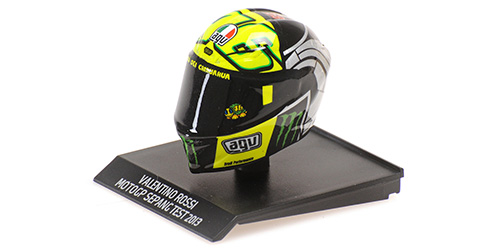 HELMET – VALENTINO ROSSI – MOTOGP SEPANG TEST 2013 1:10 model