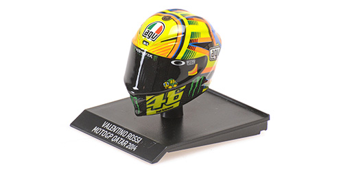 HELMET – VALENTINO ROSSI – MOTOGP QATAR 2014 1:10 model