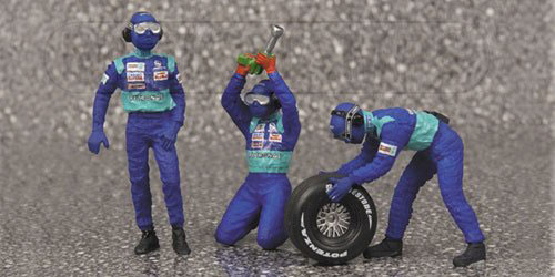 SAUBER FRONT TYRE CHANGE SET – 2002 1:18 model