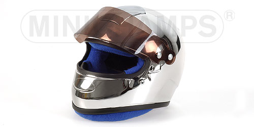 CHROMED HELMET F1 DRIVER 1:2 model