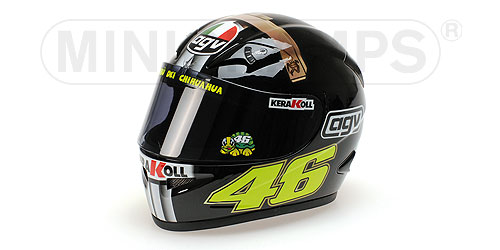 AGV HELMET – VALENTINO ROSSI – MOTOGP JEREZ TEST VERSION 2007 L.E. 999 pcs. 1:2 model
