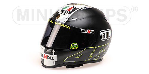 AGV HELMET – VALENTINO ROSSI – MOTOGP MOTEGI – WORLD CHAMPION 2008 L.E. 999 pcs. 1:2 model