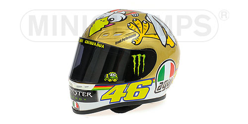 AGV HELMET – VALENTINO ROSSI – MOTOGP VALENCIA – 2009 L.E. 999 pcs. 1:2 model