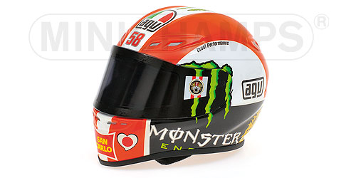 AGV HELMET – MARCO SIMONCELLI – MOTOGP 2011 L.E. 999 pcs. 1:2 model