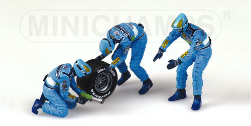 BENETTON TYRE CHANGE SET 1 PS 1999 1:43 model