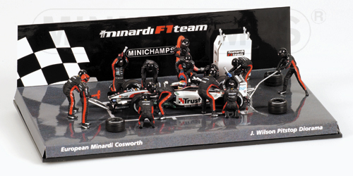 MINARDI WILSON DIORAMA W.CAR PS’03 1:43 model