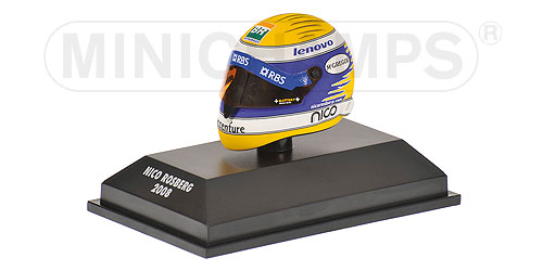 SCHUBERT RF1 HELMET – NICO ROSBERG – 2008 1:8 model