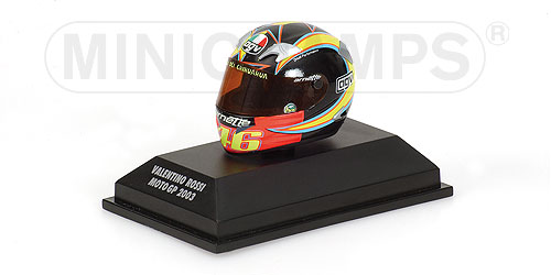AGV HELMET – VALENTINO ROSSI – WORLD CHAMPION MOTOGP 2003 1:8 model