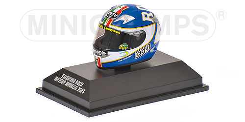 AGV HELMET – VALENTINO ROSSI – MOTOGP MUGELLO – 2003 1:8 model