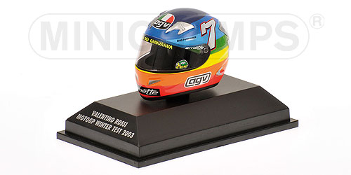 AGV HELMET – VALENTINO ROSSI – MOTOGP WINTER TEST – 2003 1:8 model