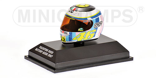 AGV HELMET – VALENTINO ROSSI – MOTOGP ASSEN 2007 1:8 model