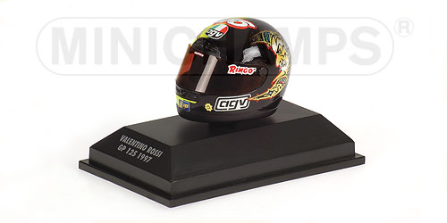 AGV HELMET – VALENTINO ROSSI – WORLD CHAMPION GP 125 1997 1:8 model