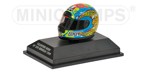 AGV HELMET – VALENTINO ROSSI – WORLD CHAMPION GP 250 MUGELLO 1999 1:8 model