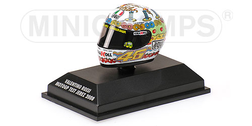 AGV HELMET – VALENTINO ROSSI – MOTOGP – ‘COMPLEANNO VALE’ – 2008 1:8 model