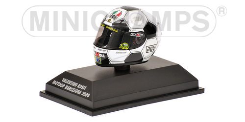 AGV HELMET – VALENTINO ROSSI – MOTOGP BARCELONA – 2008 1:8 model