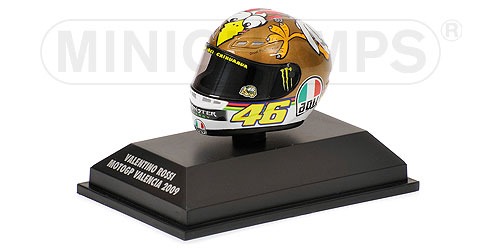 AGV HELMET – VALENTINO ROSSI – MOTOGP VALENCIA – 2009 1:8 model