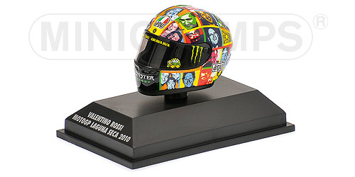 AGV HELMET – VALENTINO ROSSI – MOTOGP LAGUNA SECA – 2010 1:8 model