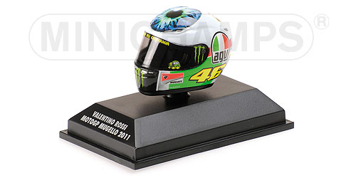 AGV HELMET – VALENTINO ROSSI – MOTOGP MUGELLO 2011 1:8 model