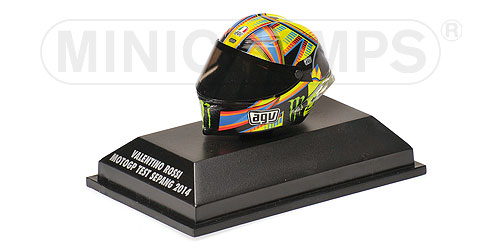 AGV HELMET – VALENTINO ROSSI – MOTOGP TEST SEPANG 2014 1:8 model