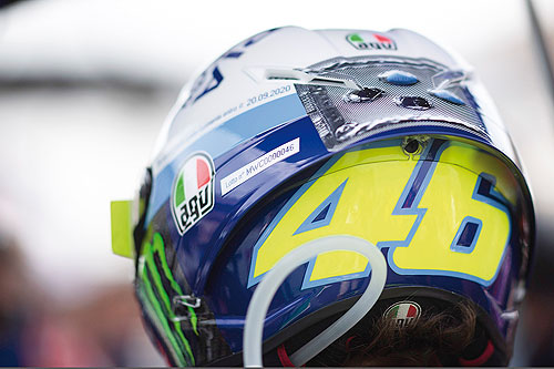 AGV HELMET – VALENTINO ROSSI – MOTOGP MISANO RACE 2 2020 1:8 model