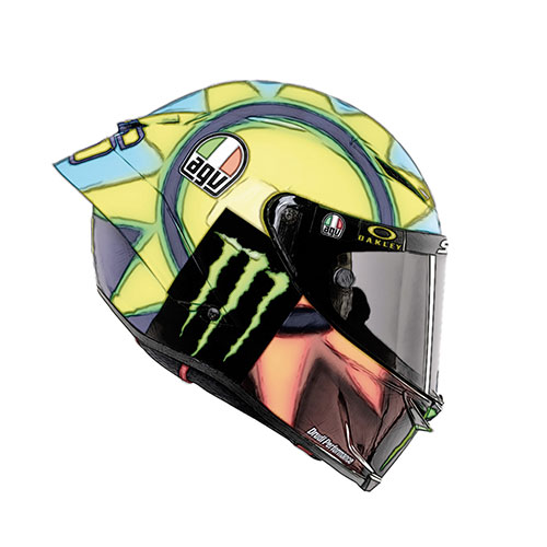 AGV HELMET – VALENTINO ROSSI – MOTOGP 2021 1:8 model