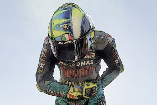 AGV HELMET – VALENTINO ROSSI – MOTOGP VALENCIA 2021 1:8 model