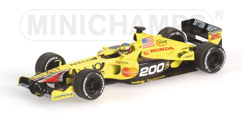 JORDAN HONDA EJ11 – JEAN ALESI – 200TH GP 2001 L.E. 4464 pcs. 1:43 model
