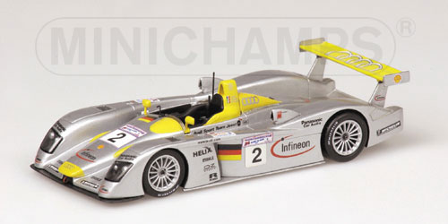 AUDI R8S – AIELLO/CAPELLO/PESCATORI – TEAM AUDI SPORT NORTH AMERICA – 24H LE MANS 2001 1:43 model