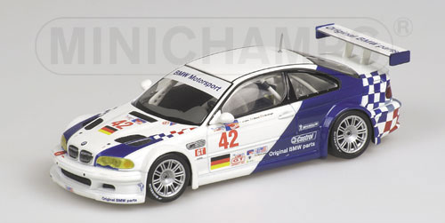 BMW M3 GTR – LEHTO/EKBLOM/WENDLINGER – TEAM BMW MOTORSPORT – ALMS 2001 1:43 model