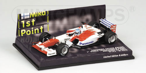 TOYOTA TF 102 M.SALO 1ST POINT AUS. 1:43 model