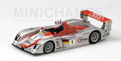 AUDI R8 NO.1 – BIELA/KRISTENSEN/PIRRO – WINNER – AUDI SPORT TEAM JOEST RACING – 24H LE MANS 2002 1:43 model