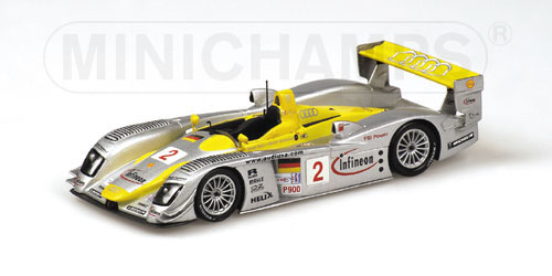 AUDI R8 – ‘ROAD ATLANTA’ – KRISTENSEN/CAPELLO – TEAM AUDI SPORT NORTH AMERICA – ALMS 2002 PETIT LM 1:43 model