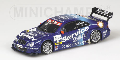 MERCEDES CLK COUPE – CRISTIJAN ALBERS – TEAM ROSBERG – DTM 2002 SERVICE 24H AMG 1:43 model