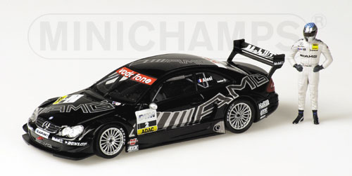 MERCEDES-BENZ CLK COUPE – JEAN ALESI – TEAM AMG – DTM 2002 – TEST HOCKENHEIM WITH FIGURINE 1:43 model