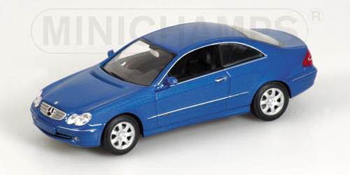 MERCEDES-BENZ CLK-CLASS (C209) – 2002 – BLUE METALLIC 1:43 model