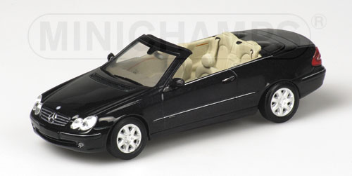 MERCEDES-BENZ CLK-CLASS CABRIOLET (A209) – 2003 – BLACK 1:43 model