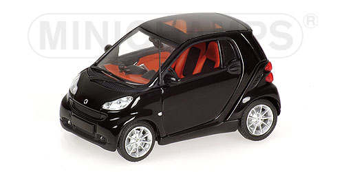 SMART FORTWO COUPE – 2007 – BLACK L.E. 1536 pcs. 1:43 model