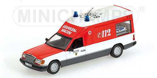 MERCEDES-BENZ 300D (W124) – 1991 – KRANKENWAGEN – ‘FEUERWEHR AACHEN’ L.E. 1488 pcs. 1:43 model