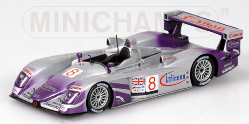 AUDI R8 – MCNISH/BIELA/KAFFER – AUDI SPORT UK TEAM VELOQX – 24H LE MANS 2004 1:43 model